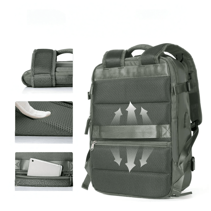Waterproof Backpack with USB Charging Function and Laptop Compartment 35L | Kalsten