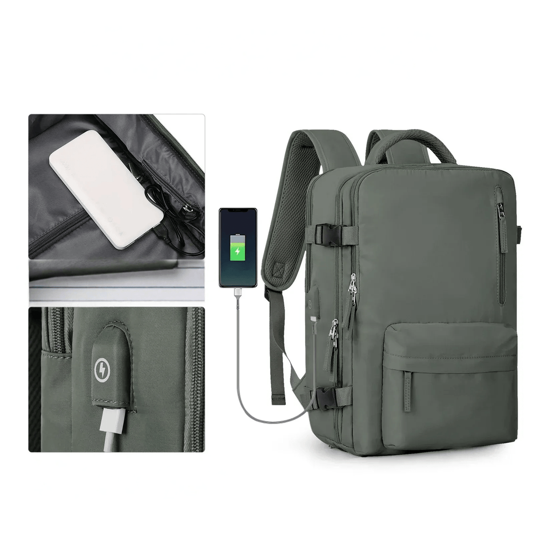 Waterproof Backpack with USB Charging Function and Laptop Compartment 35L | Kalsten