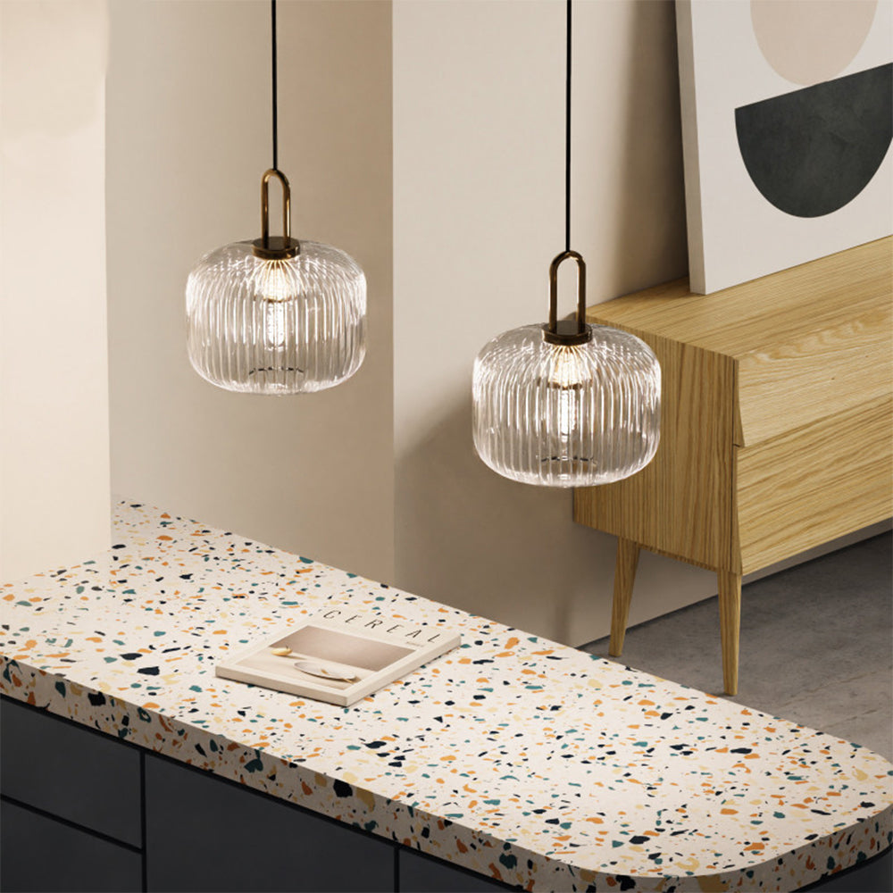 Design Pumpkin Shape Glass Pendant Light | Kalsten