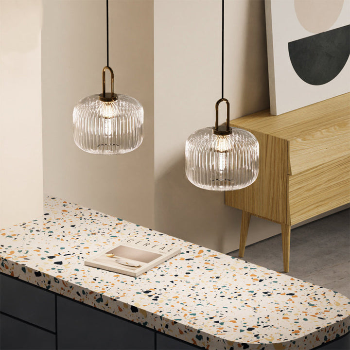 Design Pumpkin Shape Glass Pendant Light | Kalsten