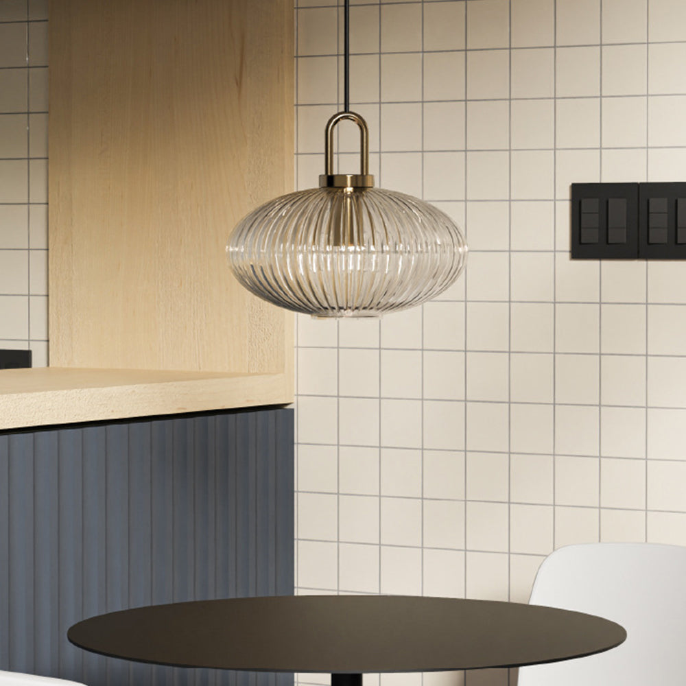 Design Pumpkin Shape Glass Pendant Light | Kalsten