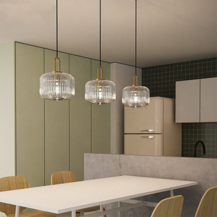 Design Pumpkin Shape Glass Pendant Light | Kalsten