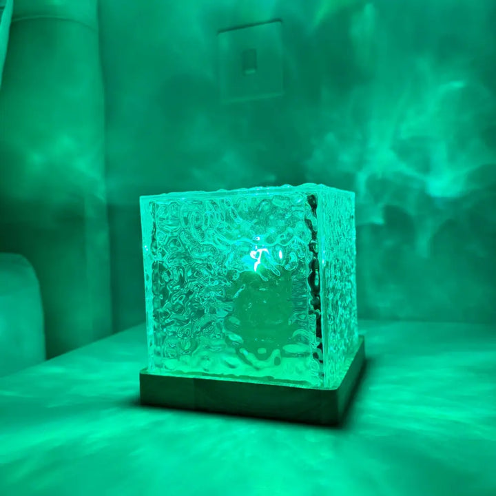 Kalsten | Table Lamp Glass Cube Ambient Light
