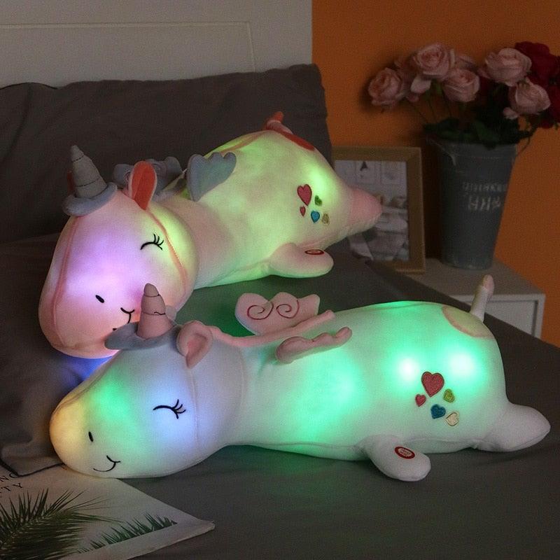 Kalsten | Lunacorn Illuminated Unicorn Plush Toy with Rainbow LEDs for Kids