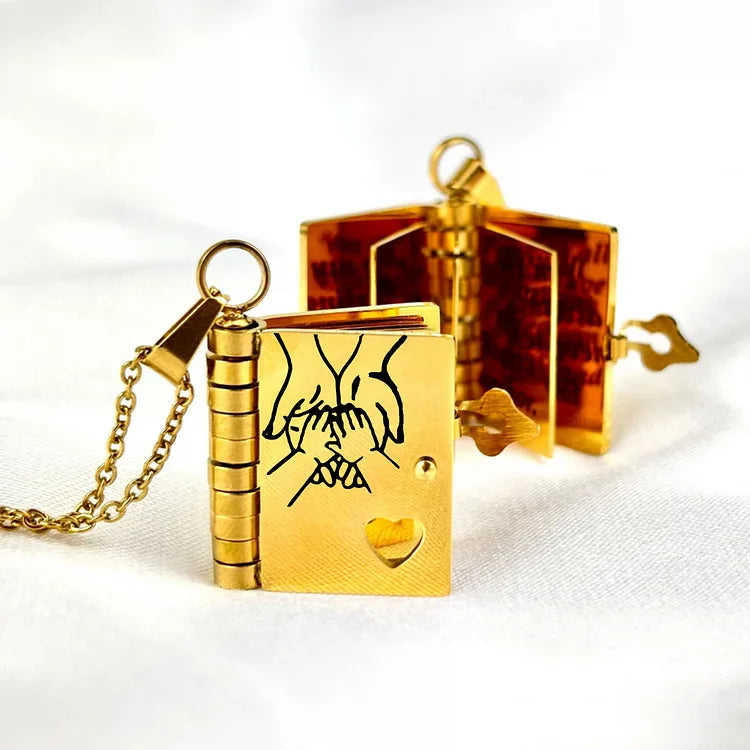 Kalsten | Memory Book Hanger Necklace – Symbolic Jewelry with Loving Message