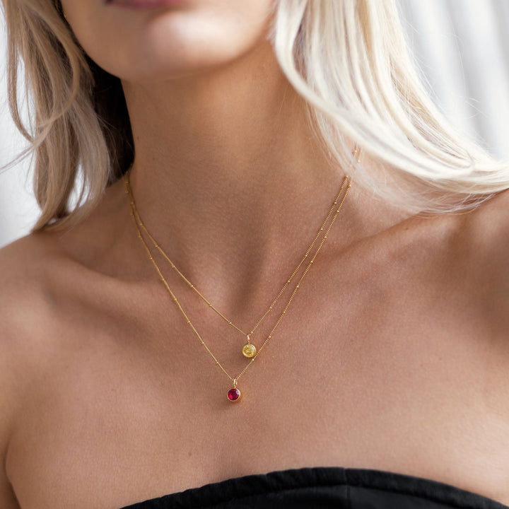 Birthstone Pendant Necklace