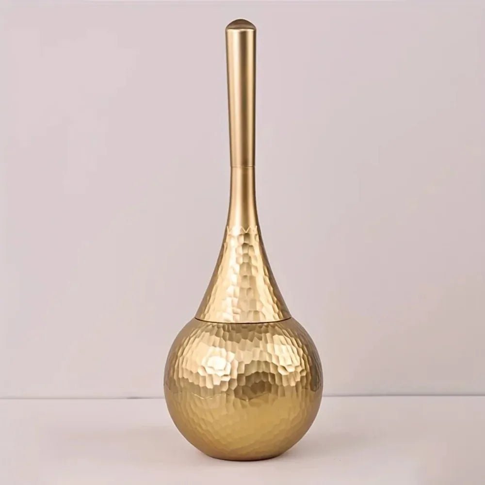 Kalsten | GOLDENLUXE – Sculpted Toilet Brush with Elegant Metallic Design for Modern Bathrooms