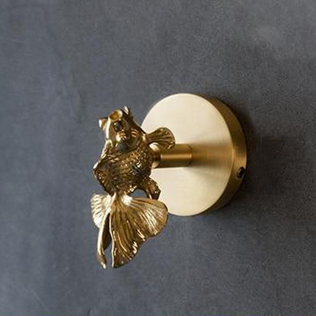 Golden Brass Wall Hooks – Handmade Animal Designs for Stylish Wall Decoration | Kalsten