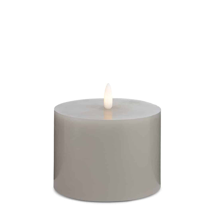 LED Candle (1 piece) with realistic 3D flame 10 x 10 cm | Kalsten
