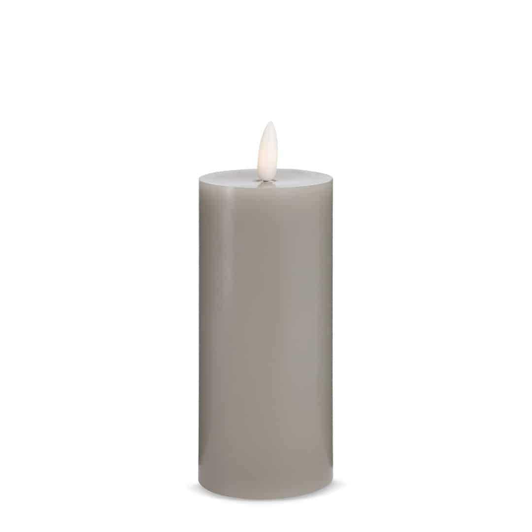 LED Candle (1 piece) with realistic 3D flame 5 x 15 cm | Kalsten