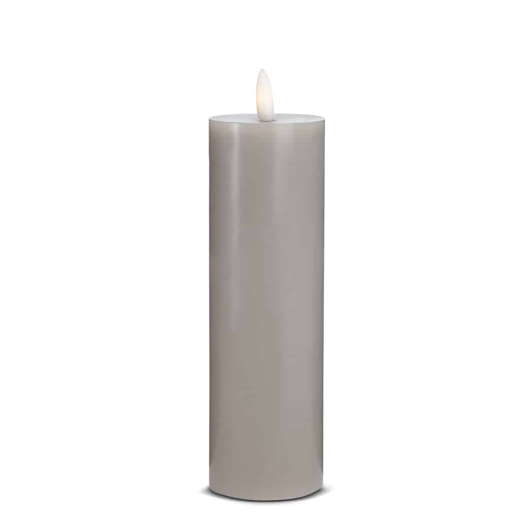LED Candle (1 piece) with realistic 3D flame 5 x 20 cm | Kalsten