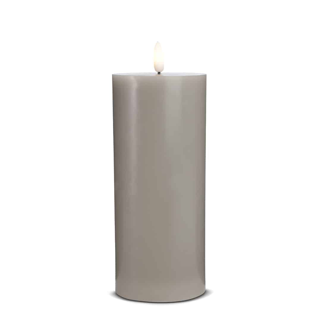 LED Candle (1 piece) with realistic 3D flame 7.5 x 20 cm | Kalsten
