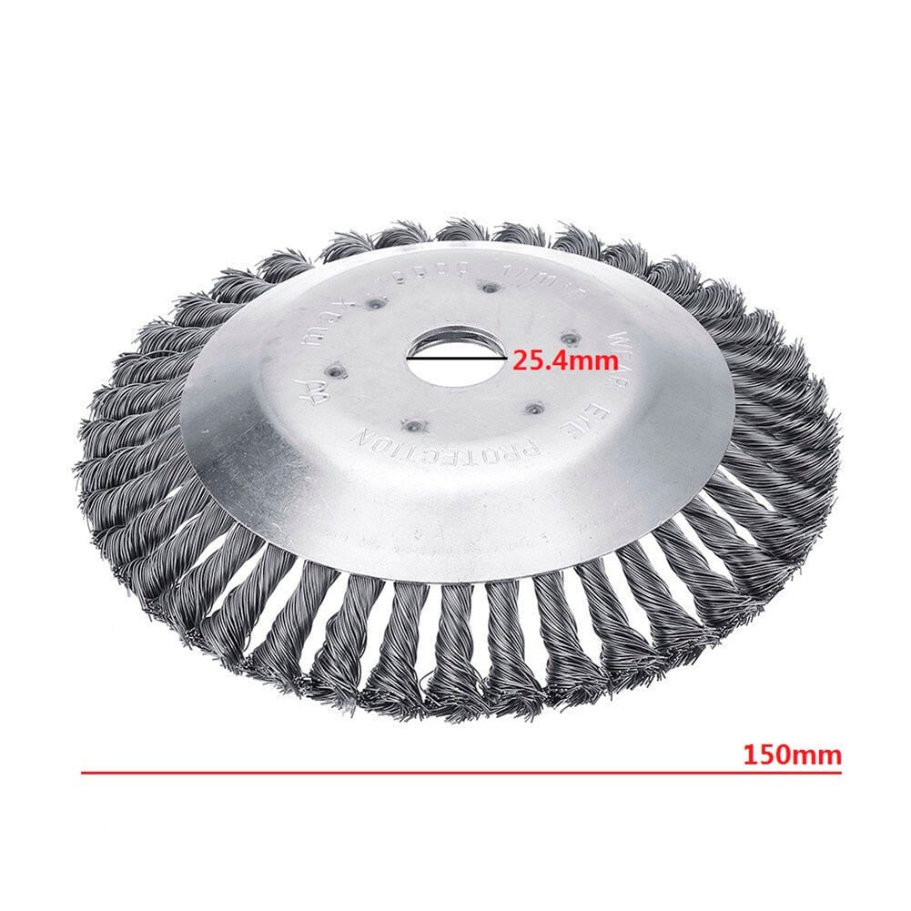 Kalsten | Weed Brush for Trimmer – Robust Wire Brush Made of Steel for Joint Paving Garden Care