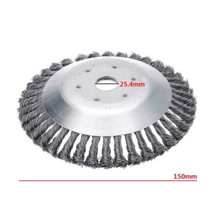 Kalsten | Weed Brush for Trimmer – Robust Wire Brush Made of Steel for Joint Paving Garden Care