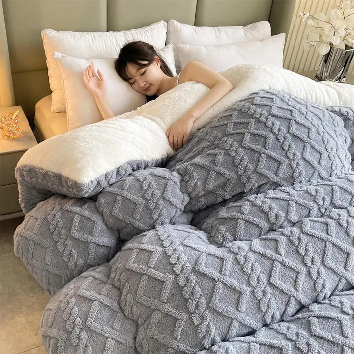 SereneSleep Winter Duvet Cover - Luxury Cashmere Fleece Duvet for Ultimate Winter Comfort Kalsten
