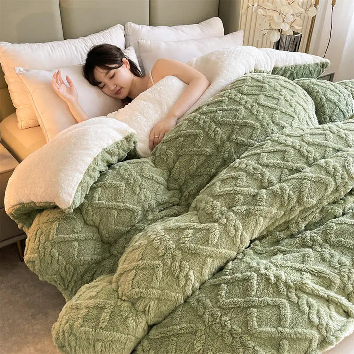 SereneSleep Winter Duvet Cover - Luxury Cashmere Fleece Duvet for Ultimate Winter Comfort Kalsten