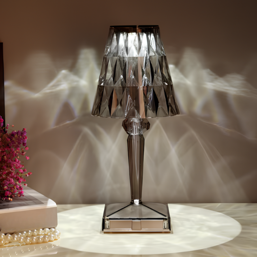 Table Lamp Crystal Acrylic Touch Rechargeable | Kalsten