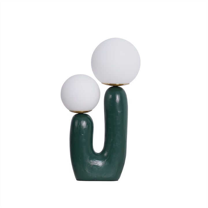 Contemporary Style Table Lamp with Natural Accent | Kalsten