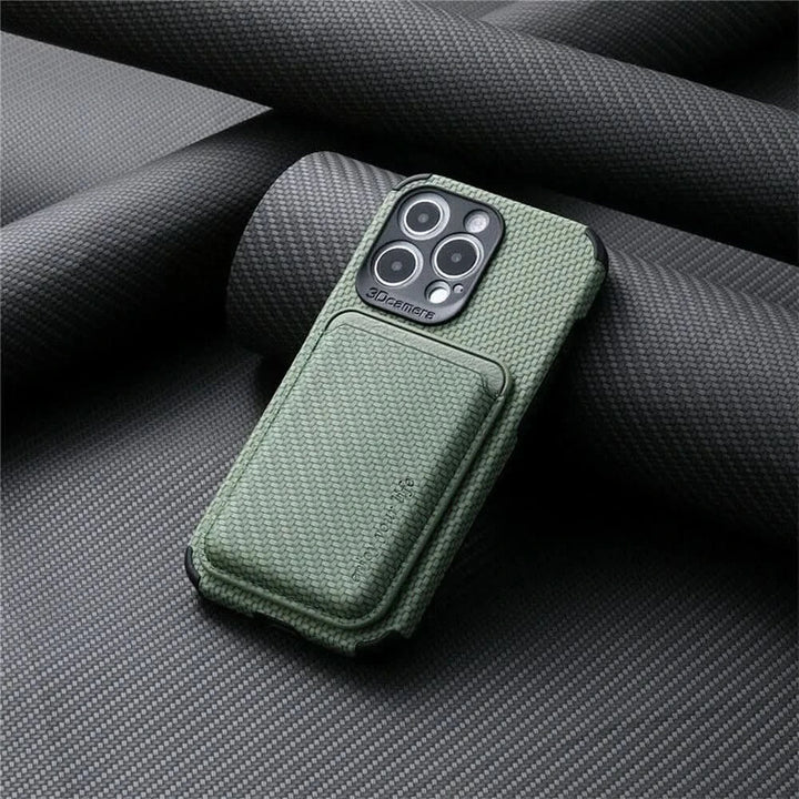 Kalsten | MagSafe Wallet Phone Case with Carbon Fiber Protection