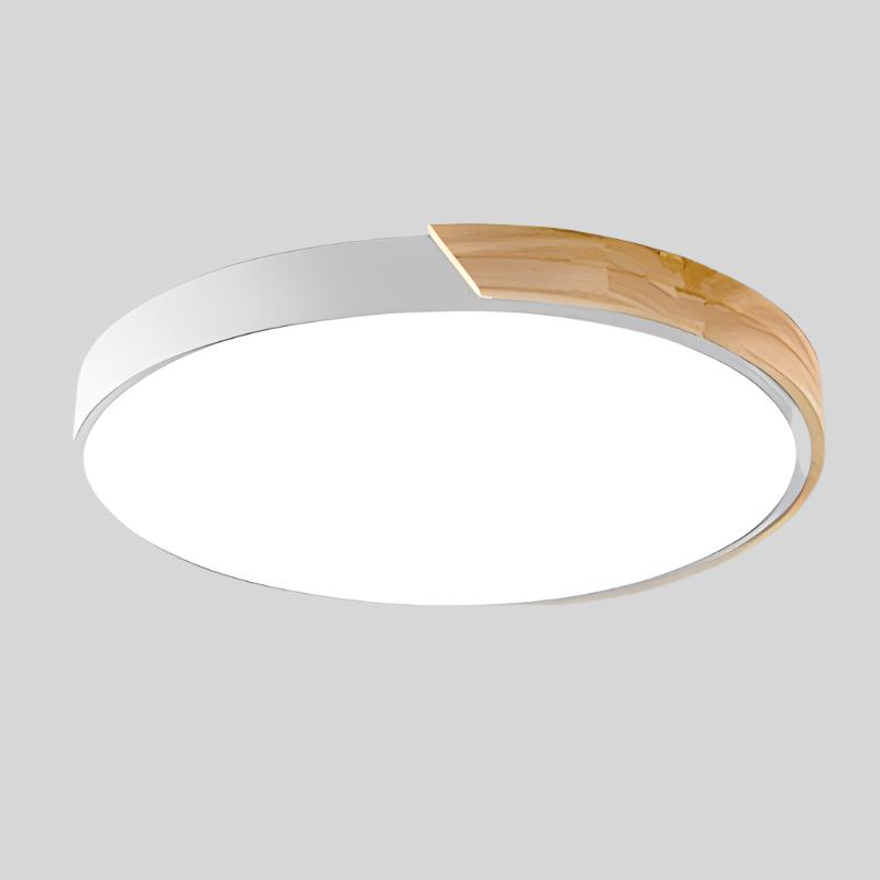 Modern Recessed Wood LED Ceiling Lamp Kalsten