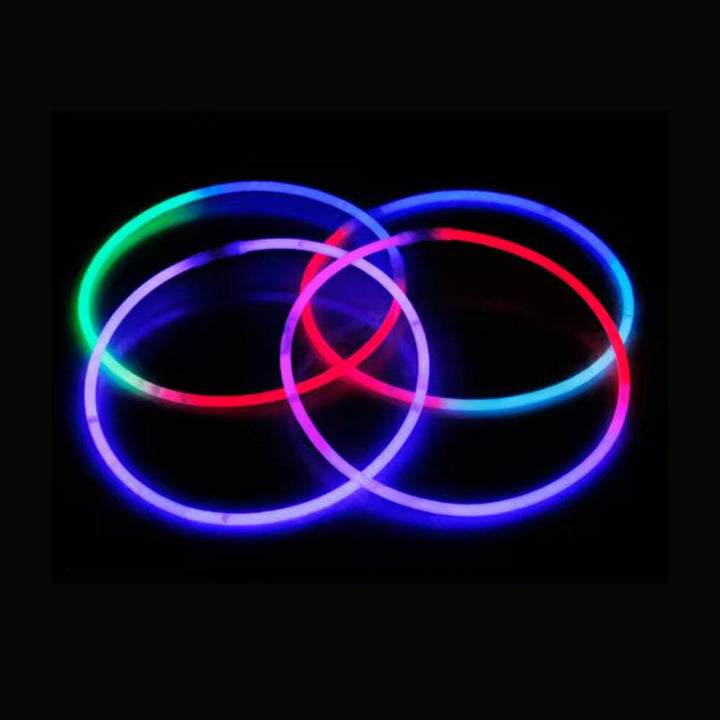 Glow Necklace Tri-color (50 pieces), 5 x 580 mm | Kalsten