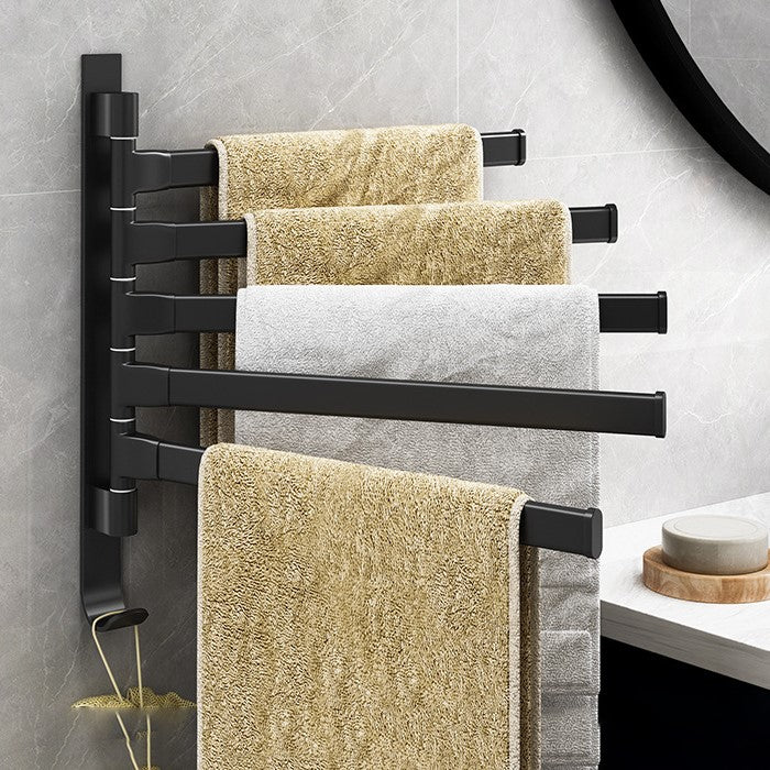 Towelix 5-Arms Towel Rack – Modern and Practical in Black Kalsten