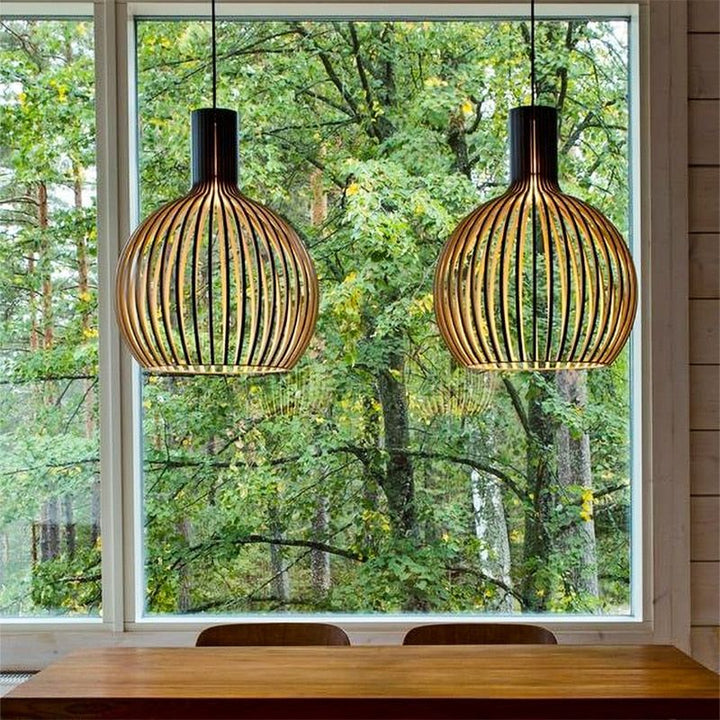 Kalsten | Handmade Wooden Pendant Lamp - RustikAura