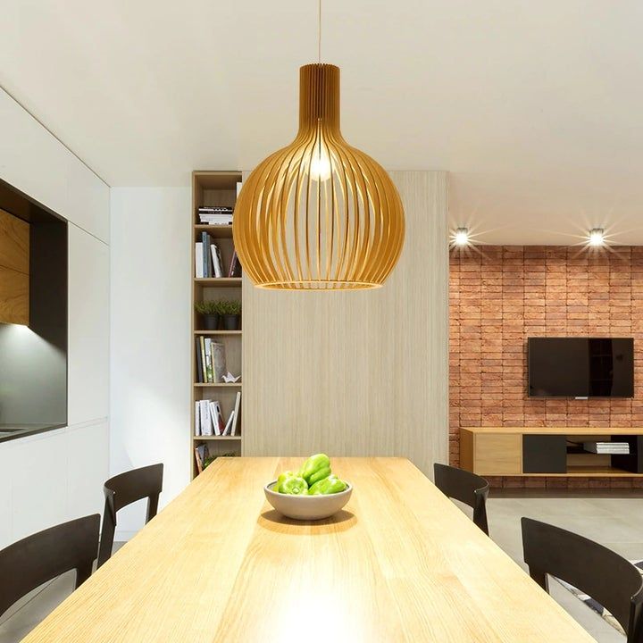 Kalsten | Handmade Wooden Pendant Lamp - RustikAura
