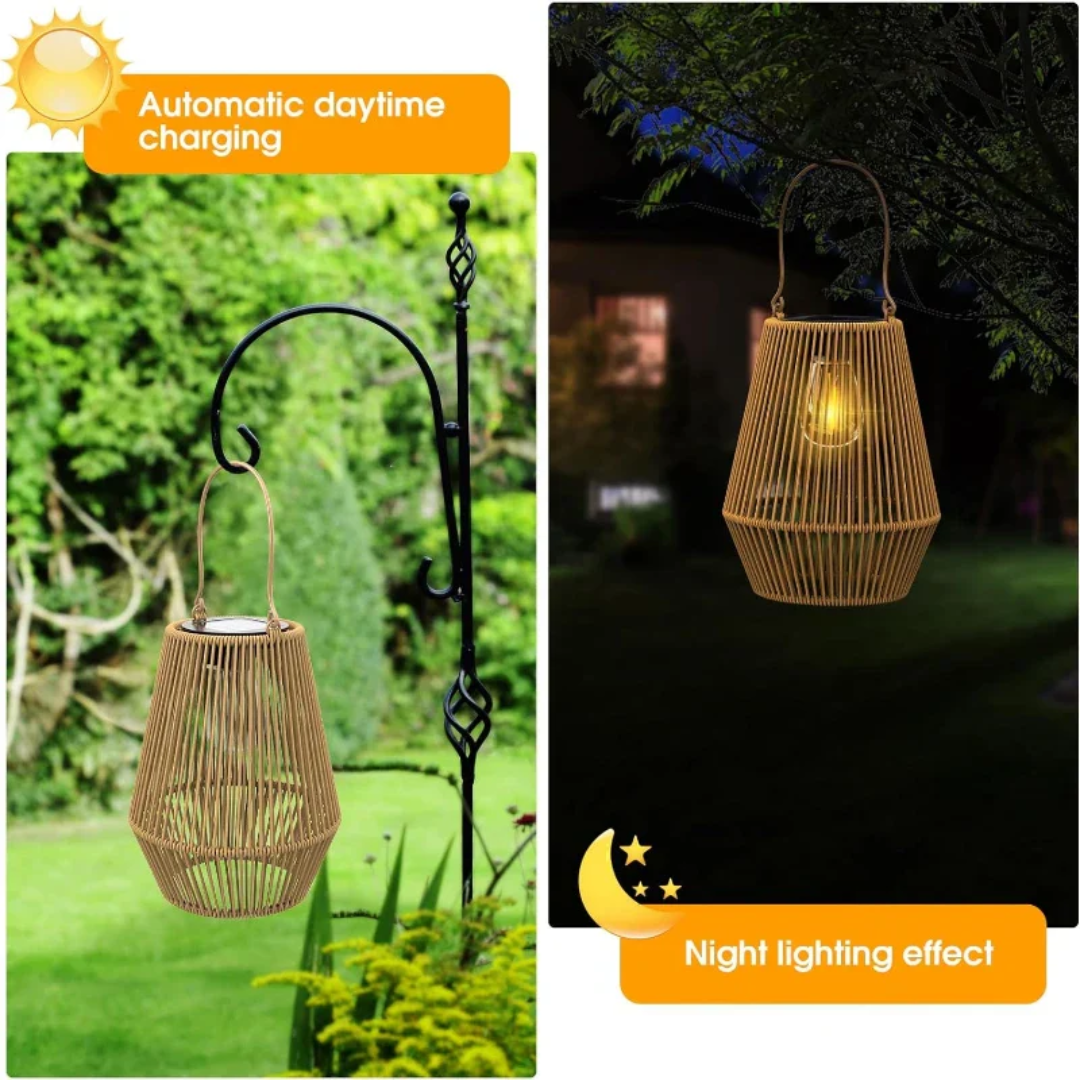 Handwoven Waterproof Sun Garden Lamp - SunWeave