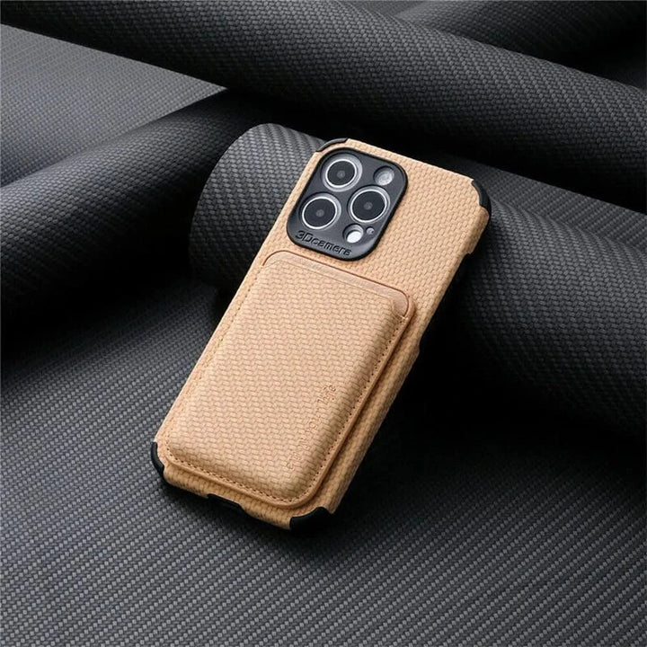 Kalsten | MagSafe Wallet Phone Case with Carbon Fiber Protection