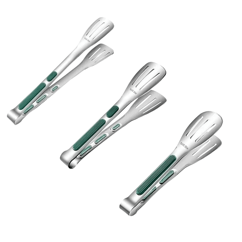 BowLift | HandyTongs – Non-slip stainless steel tongs for meat, salad & bread