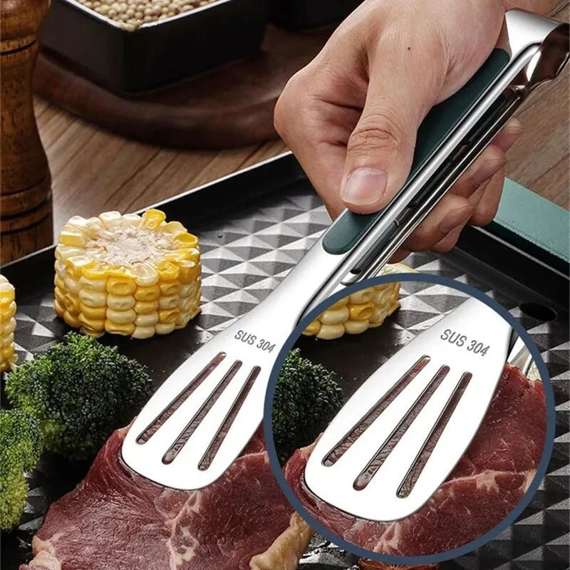 BowLift | HandyTongs – Non-slip stainless steel tongs for meat, salad & bread