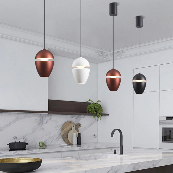 Simple Small 1-Light Bedside Pendant Light for Bedroom | Kalsten
