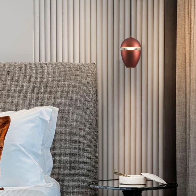 Simple Small 1-Light Bedside Pendant Light for Bedroom | Kalsten