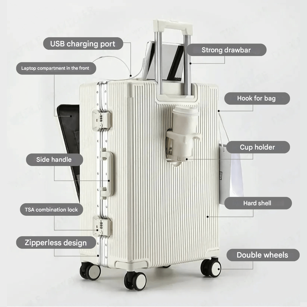 Hard-shell hand luggage suitcase – Manhattan Pro | Kalsten