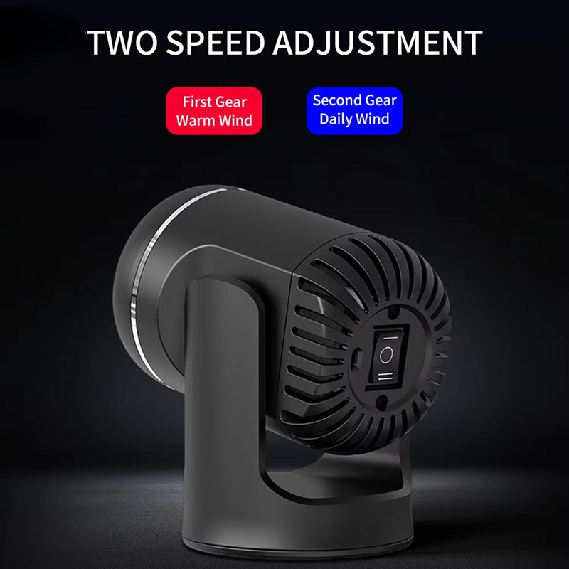 12V Car Heater with 360° Rotation & Overheat Protection