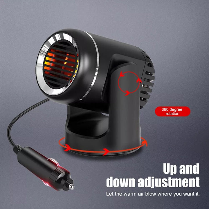 12V Car Heater with 360° Rotation & Overheat Protection