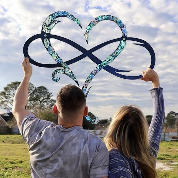 Kalsten | InfinityHeart Wall Decor – Iron Wall Sculpture with Symbol of Eternal Love