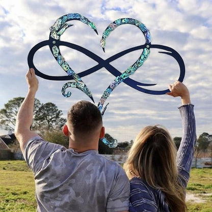 Skanto | InfinityHeart Wall Decor – Iron Wall Sculpture with Symbol of Eternal Love