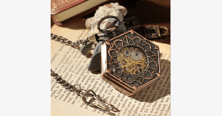 Kalsten | Hexlock Mechanical Pocket Watch - Track Time Stylishly