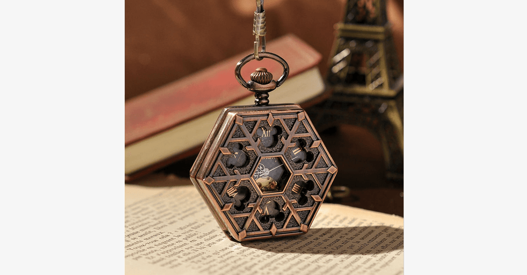 Kalsten | Hexlock Mechanical Pocket Watch - Track Time Stylishly