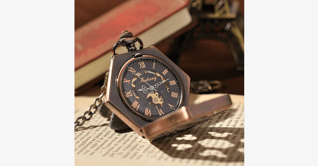 Kalsten | Hexlock Mechanical Pocket Watch - Track Time Stylishly