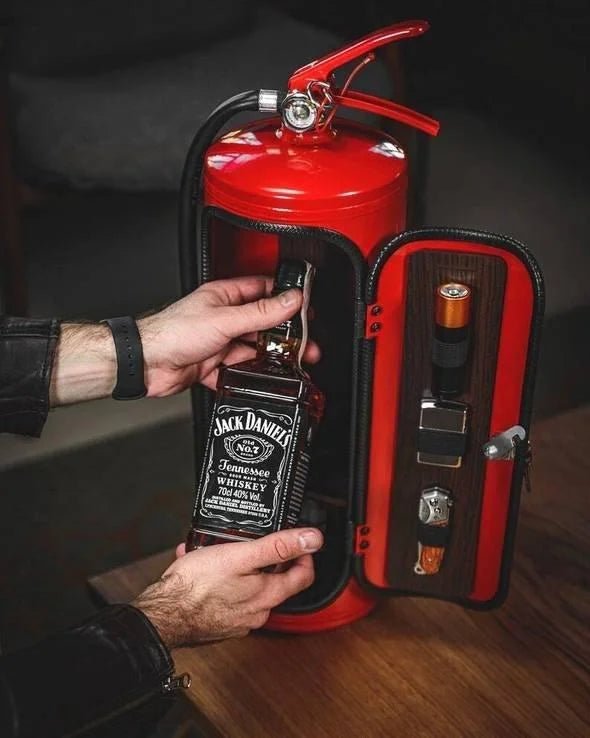 Kalsten | SPARKSTASH – Hidden Drink Storage in Fire Extinguisher Design