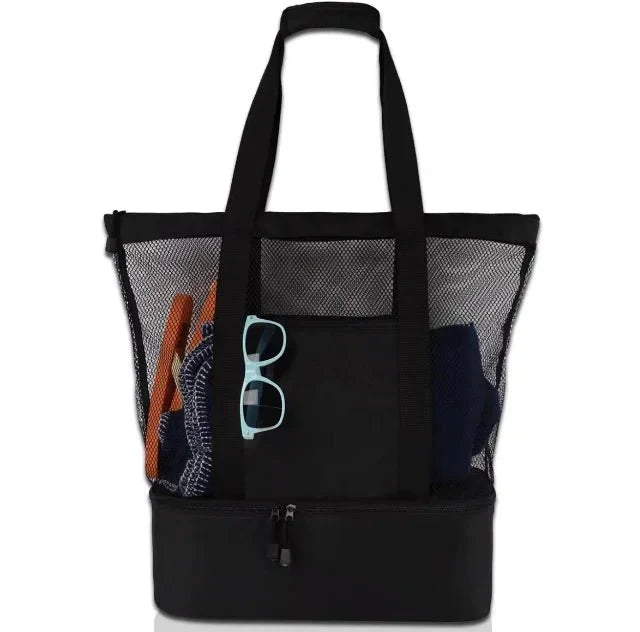 Kalsten | High-Capacity Picnic and Beach Bag – Waterproof, Double-Layer Mesh Design for Outdoor Adventures