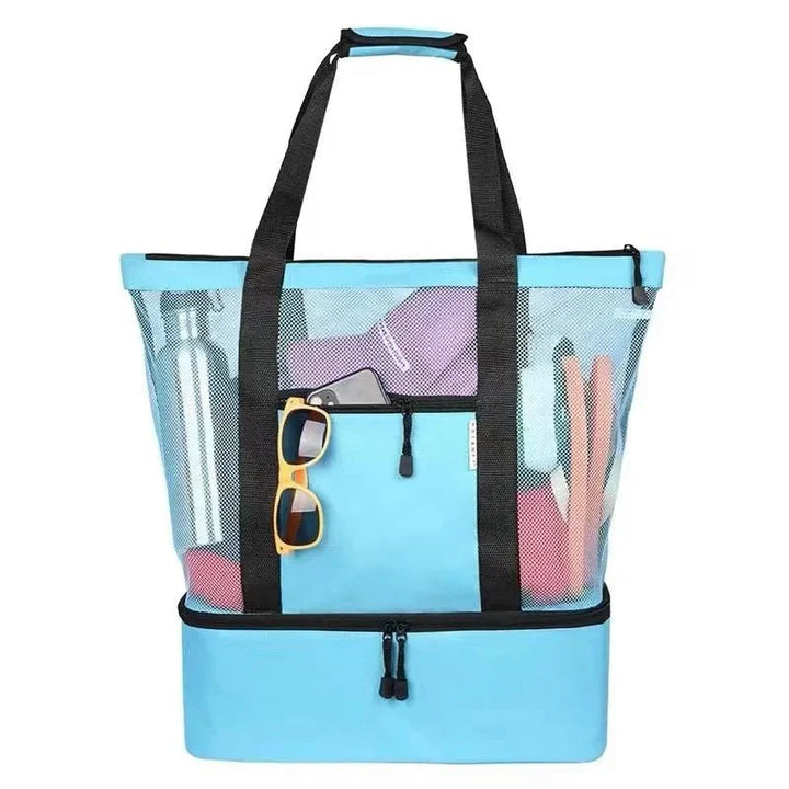 Kalsten | High-Capacity Picnic and Beach Bag – Waterproof, Double-Layer Mesh Design for Outdoor Adventures