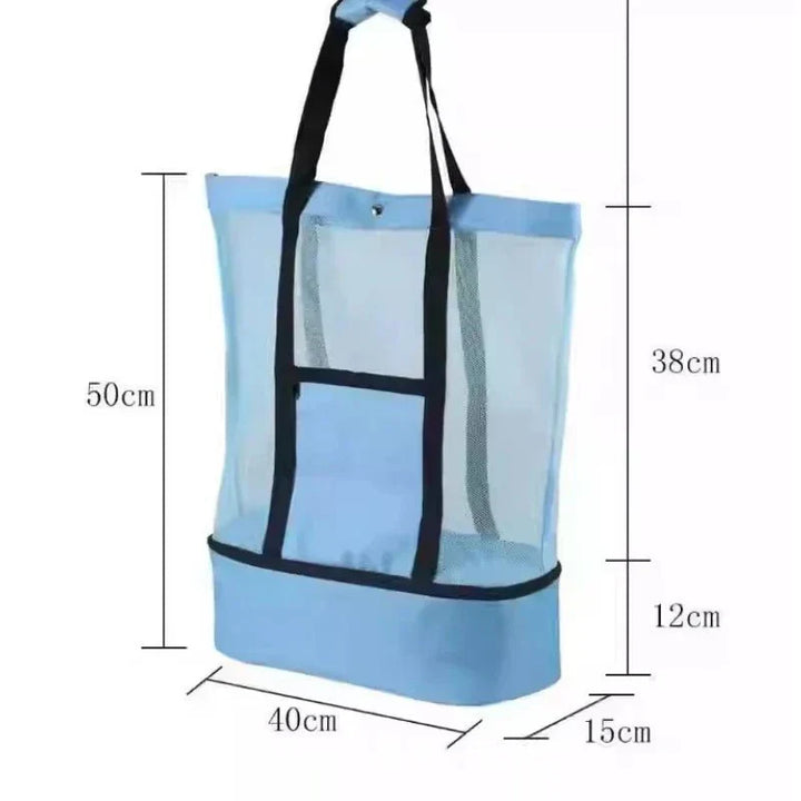 Kalsten | High-Capacity Picnic and Beach Bag – Waterproof, Double-Layer Mesh Design for Outdoor Adventures