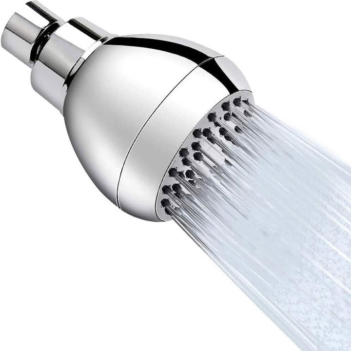 Kalsten | High Pressure Showerhead 3" Anti-Clog Anti-Leak Fixed with Adjustable Swivel Ball Joint Made of Brass