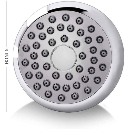 BowLift | High Pressure Showerhead 3" Anti-Clog Anti-Leak Fixed with Adjustable Swivel Ball Joint Made of Brass