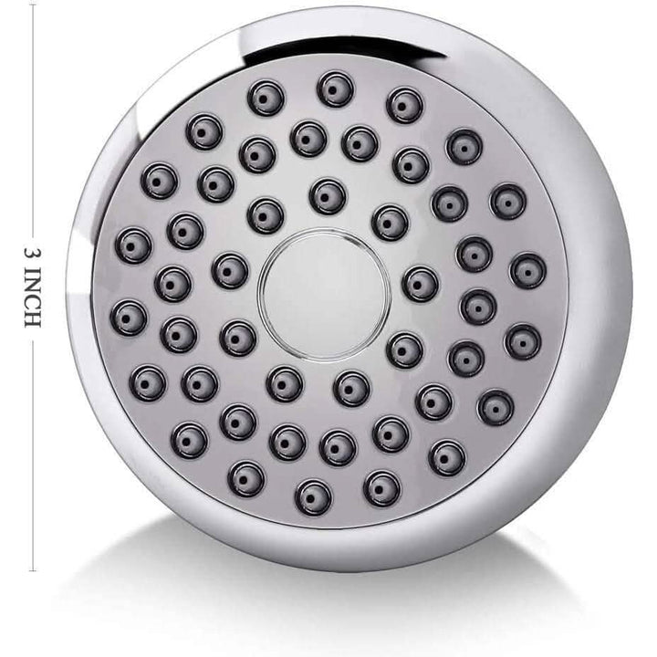 Kalsten | High Pressure Showerhead 3" Anti-Clog Anti-Leak Fixed with Adjustable Swivel Ball Joint Made of Brass