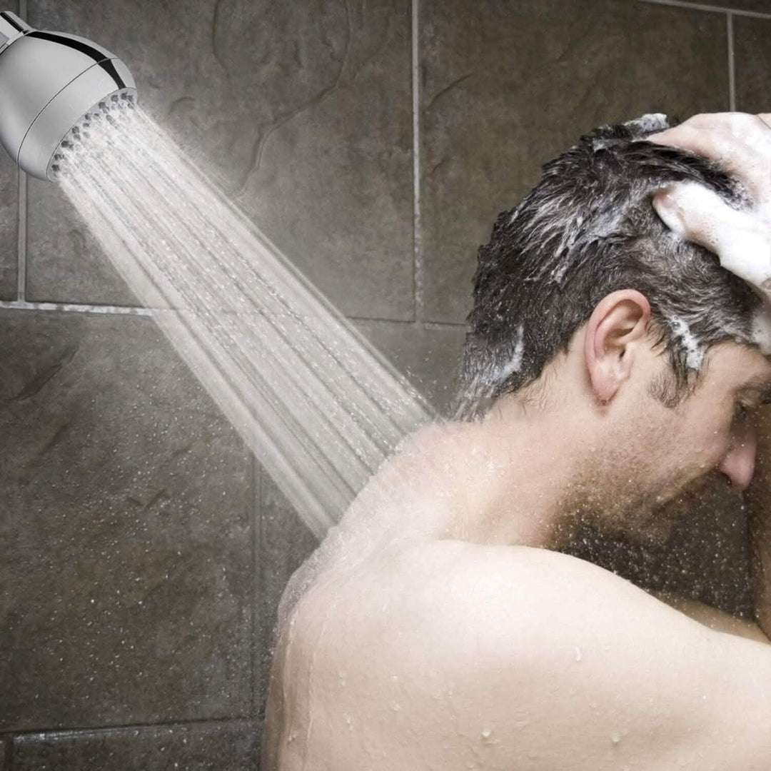 Kalsten | High Pressure Showerhead 3" Anti-Clog Anti-Leak Fixed with Adjustable Swivel Ball Joint Made of Brass